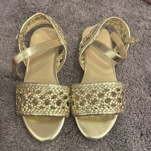 Janie & Jack Elegant Gold Girls Sandals